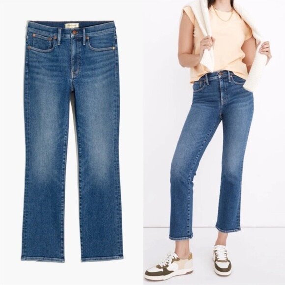 Madewell Cali Demi-Boot Blue Jeans Women’s Sz 29 High Rise Stretch Denim - Picture 13 of 13